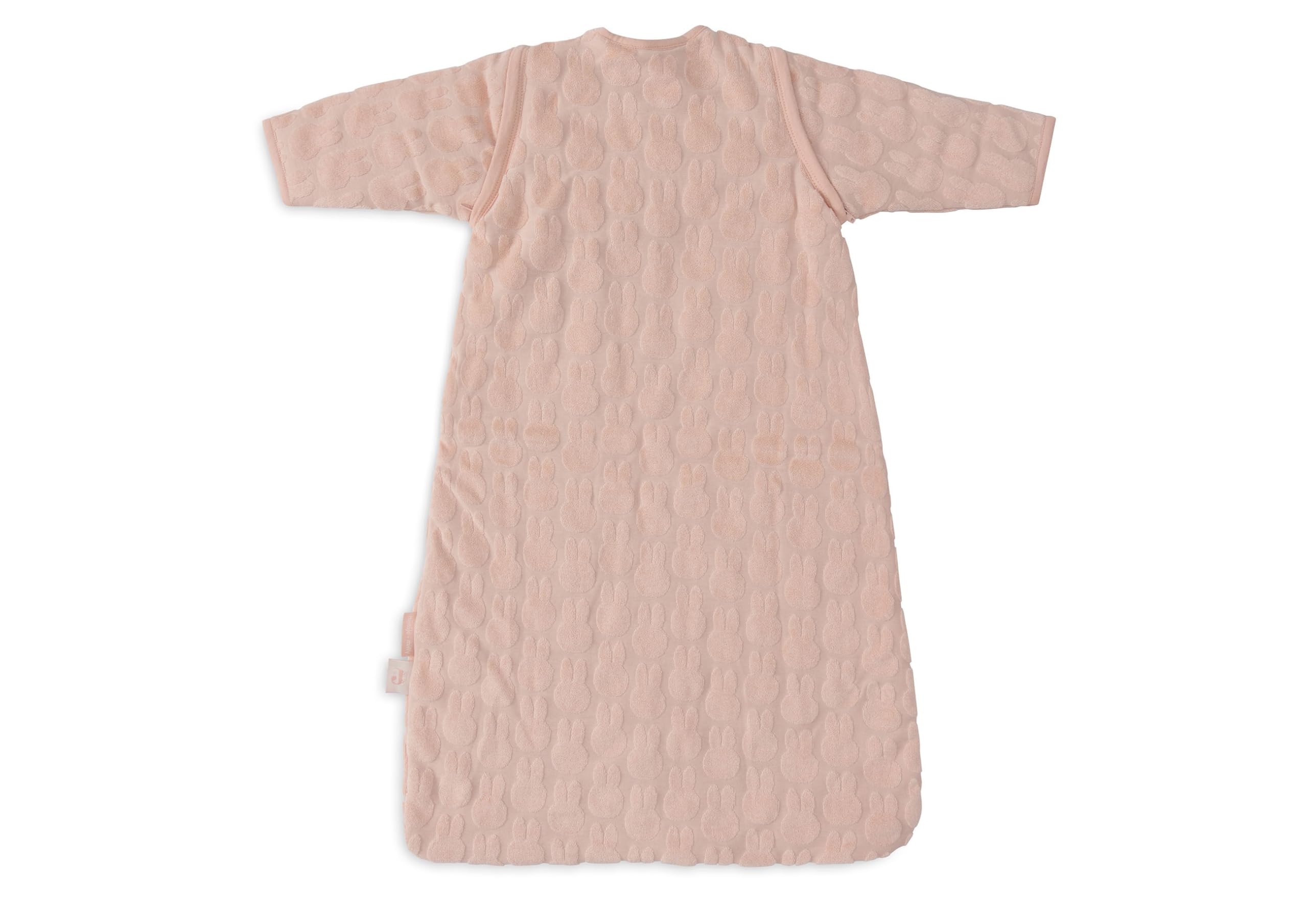 Jollein Śpiwór niemowlęcy ze zdejmowanymi rękawami, żakardowy Miffy, dzika róża, 90 cm, Miffy Jacquard, Wild Rose, 90