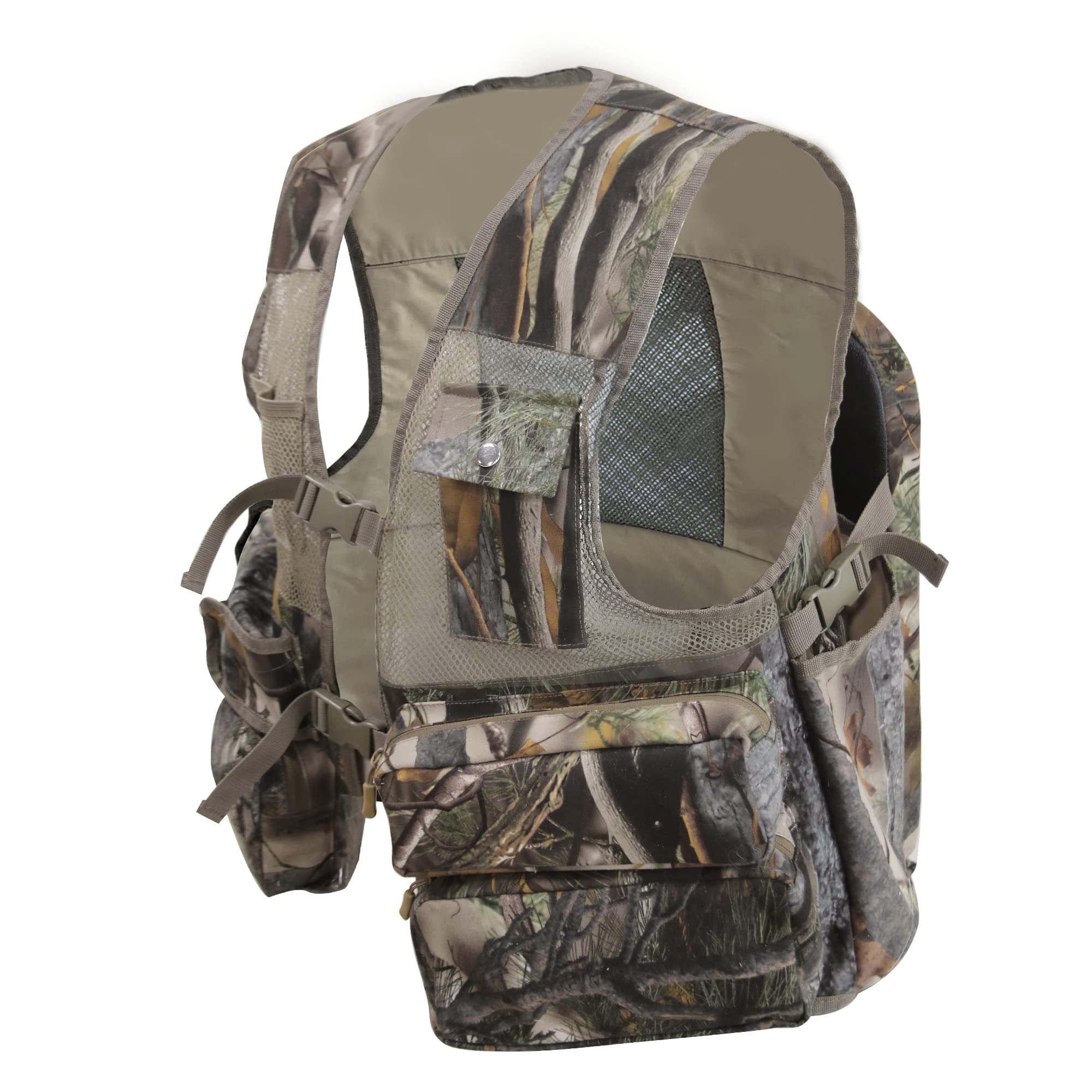MDSTOP Turkey Vest with Seat, Turkey Hunting Vest with Game Pouch (Camo)
