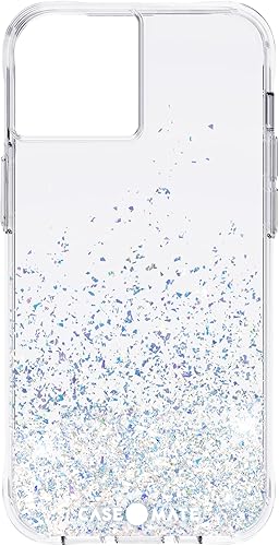 Case-Mate - Funda Twinkle degradada para iPhone 13 con elementos decorativos reflectantes, protección contra caídas desde 10 pies, 6.1 pulgadas,