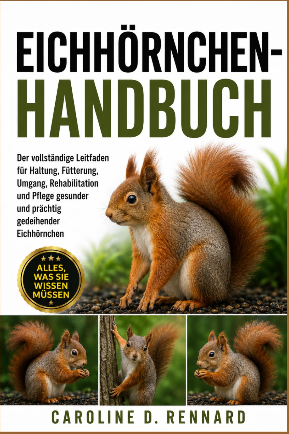 EICHHÖRNCHEN-HANDBUCH: Der vollständige Leitfaden für Haltung, Fütterung, Umgang, Rehabilitation und Pflege gesunder und prächtig gedeihender Eichhörnchen