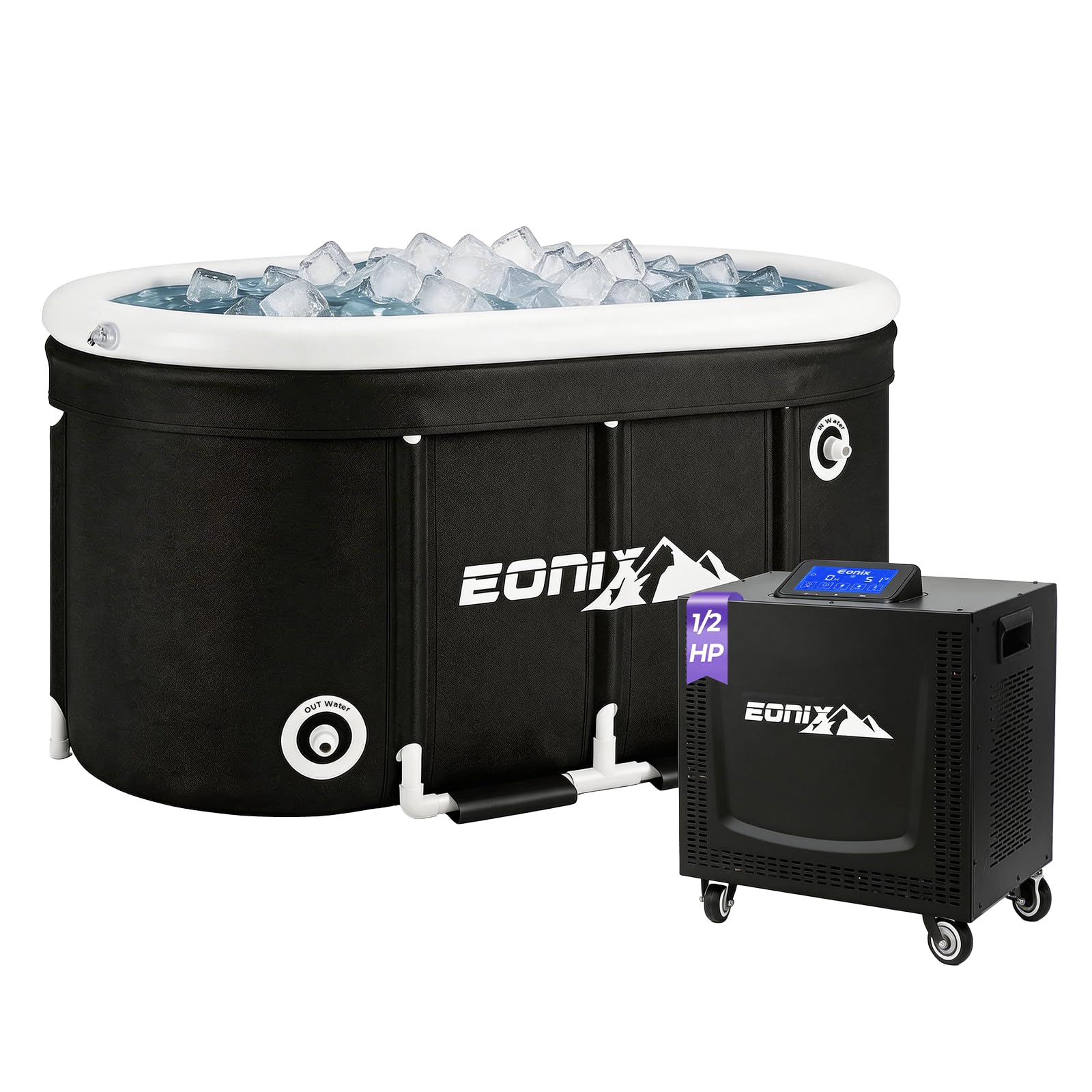 Eonix 123-Gallon Cold Plunge Kit (1/2HP Chiller + Insulated Tub)