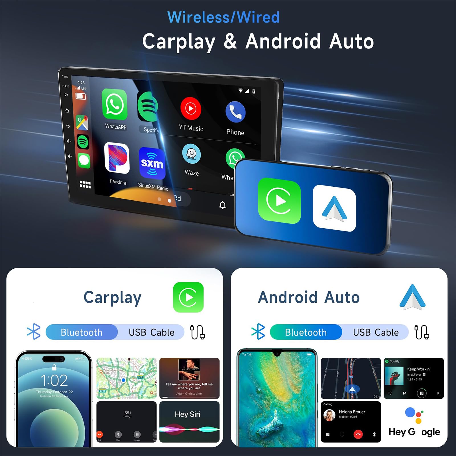 Radio samochodowe Android 15 Sat Navi dla VW Passat B8 (2015-2020) 9-calowy odtwarzacz multimedialny z ekranem dotykowym z bezprzewodową nawigacją Carplay GPS FM RDS Bluetooth 5G-WiFi SWC DSP,M700s