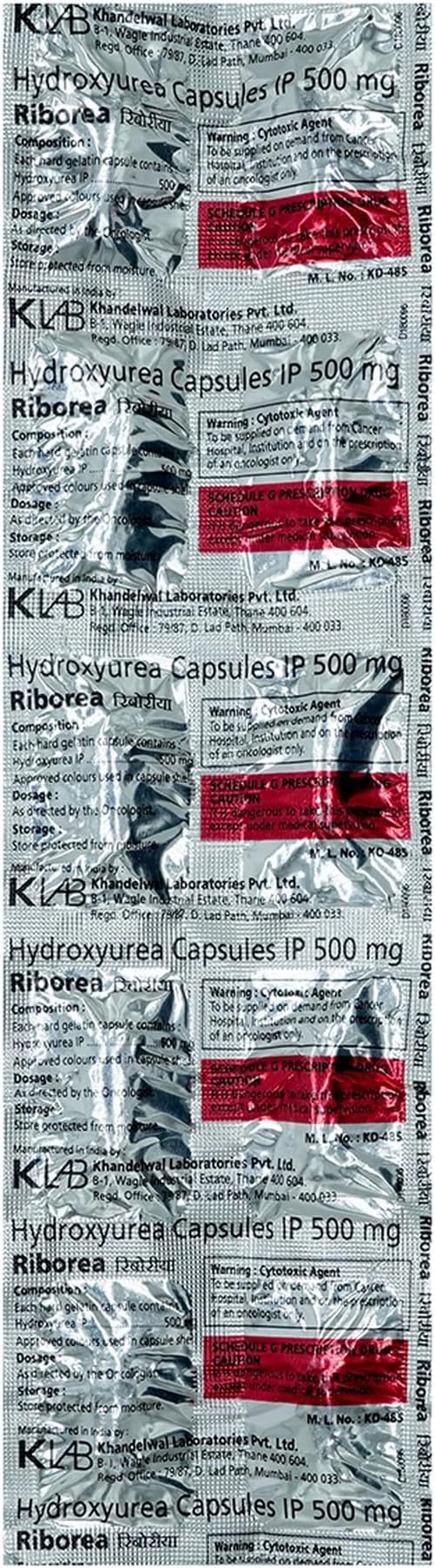 Riborea 500mg - Strip of 10 Capsules