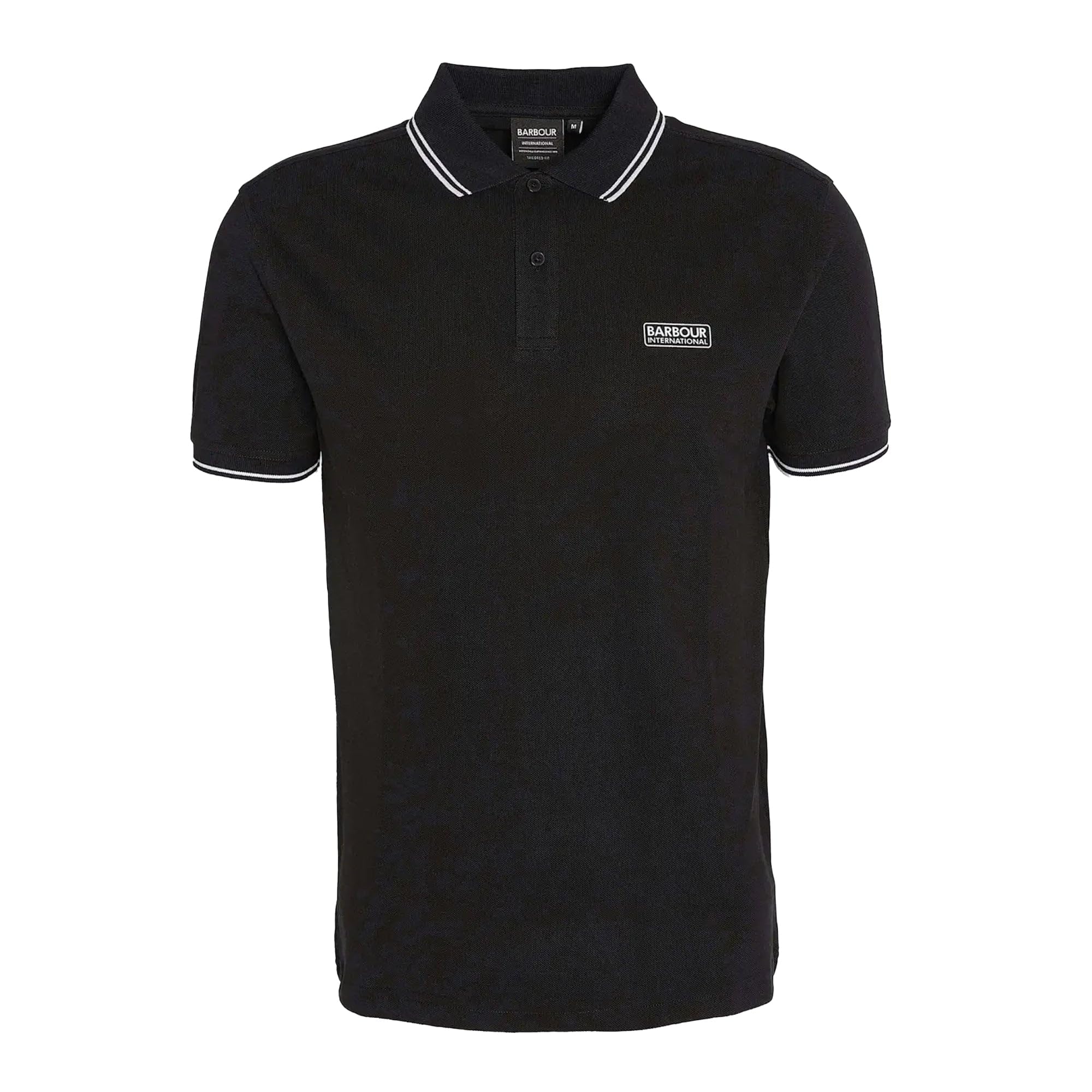 Barbour International Evan Tipped Polo Shirt Black