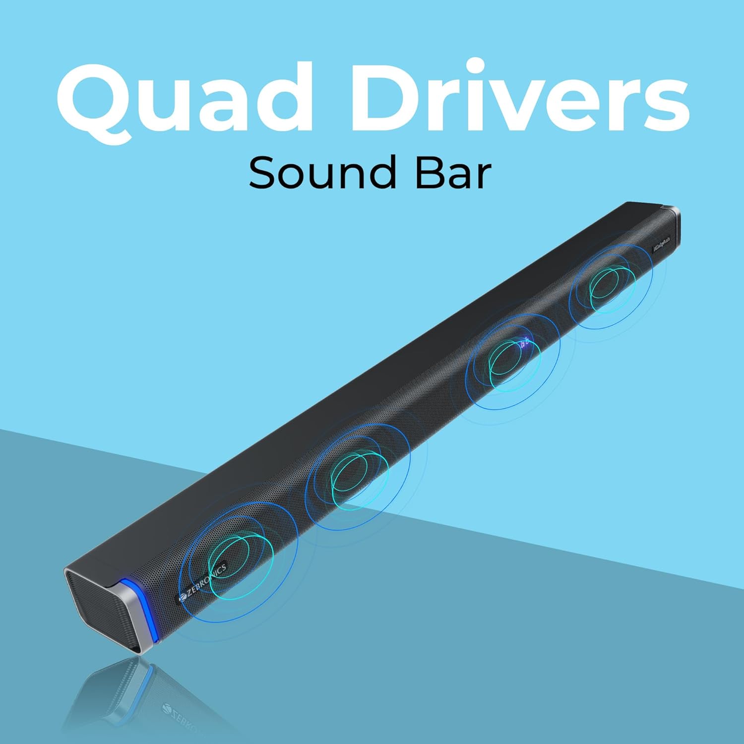 ZEBRONICS Juke BAR 9102 PRO Soundbar with Quad Drivers