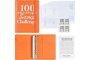 100 Envelopes Money Saving Challenge: Envelope A5 Savings Challenge Book