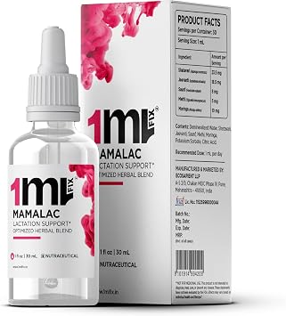 MAMALAC - 30ML | 1ML/Serving | Lactation Support* | Contains Moringa, Methi, Saunf, Jeevanti, Shatavari | 3rd Party Tested |