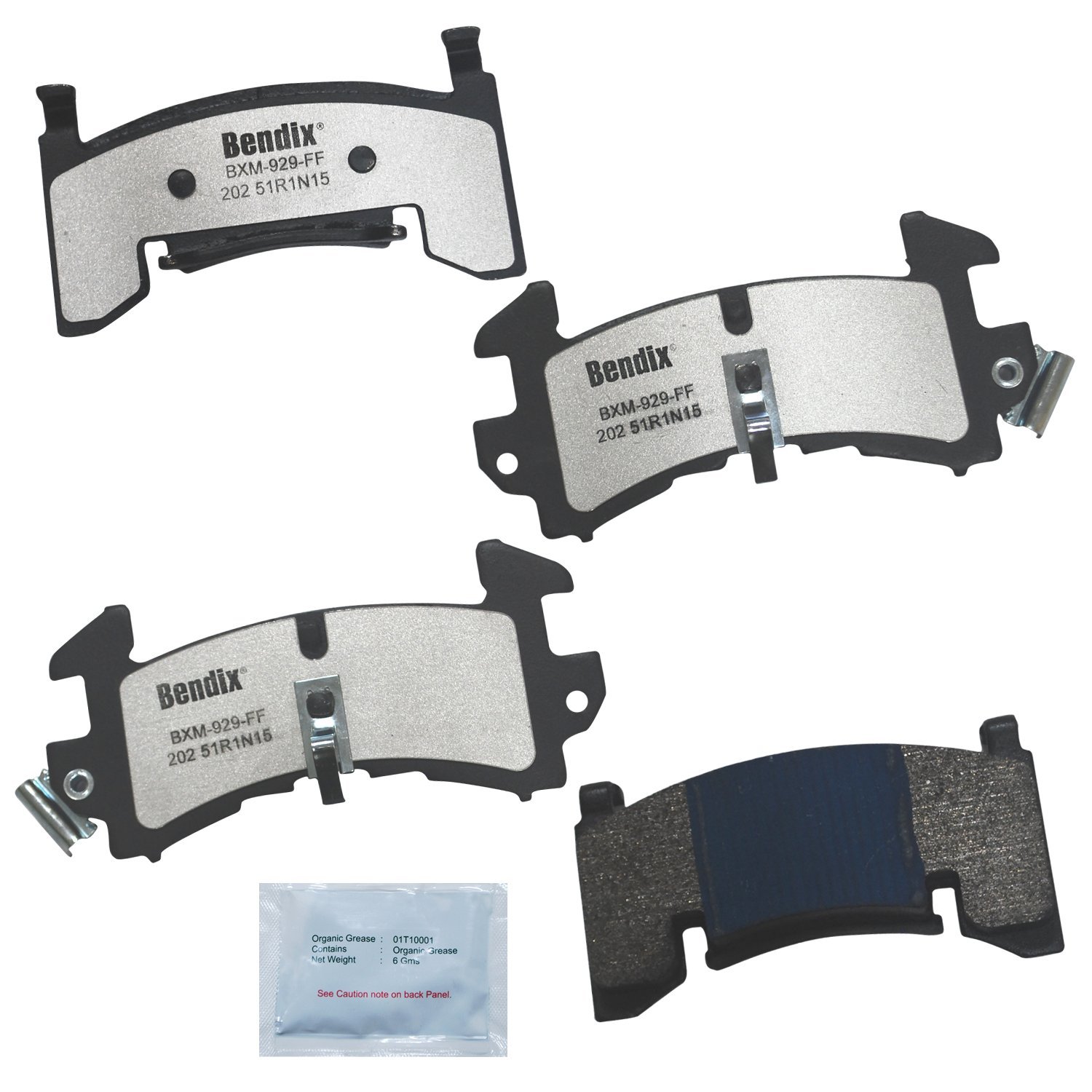 Bendix Fleet Metlok MKD202FM Semi-Metallic Front Brake Pads for Chevrolet S10 1999-1998