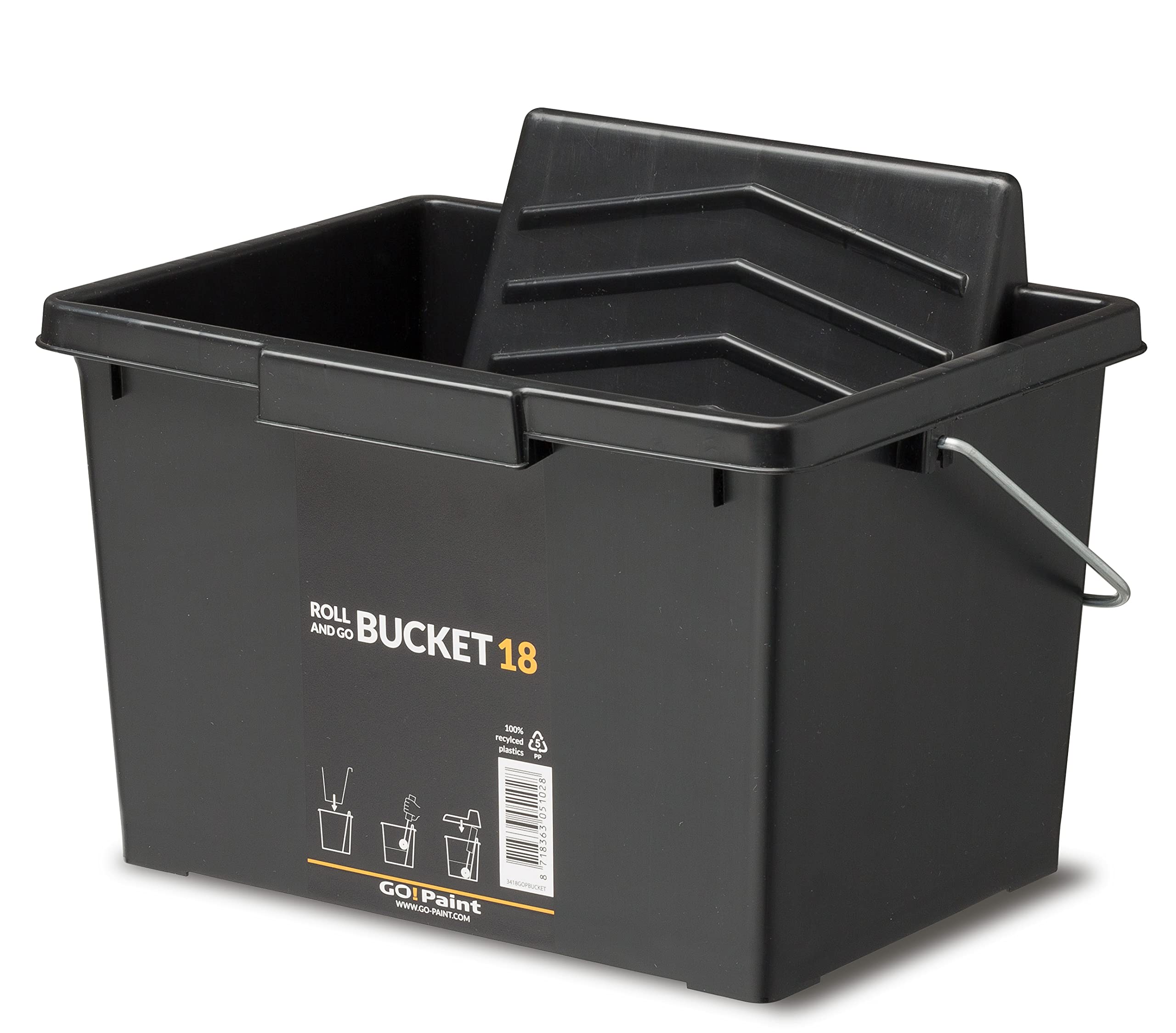 Gripper Cloth Black 3418 Gop Bucket Go! Paint Roll And Go Bucket 5L