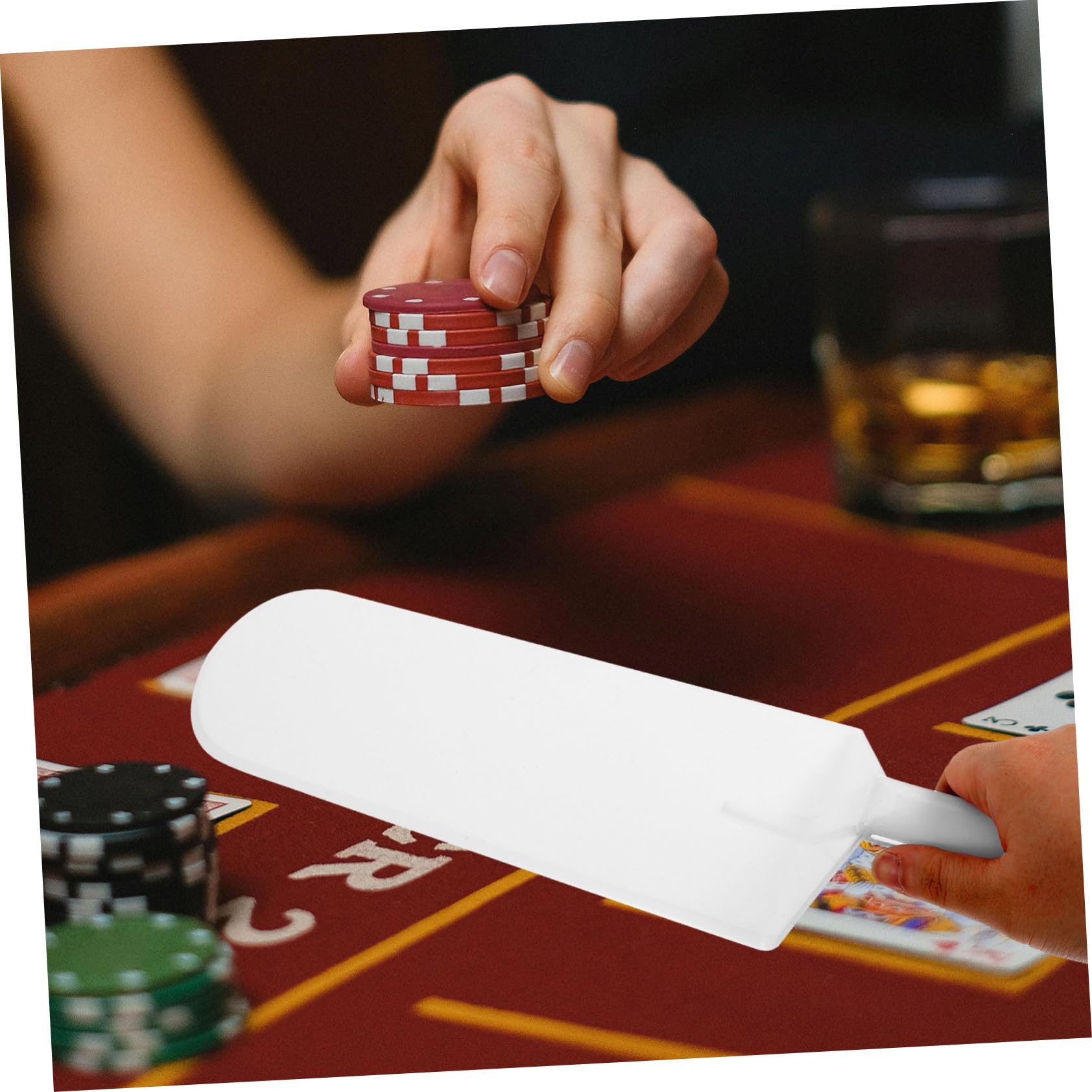 ibasenice 4pezzi Shovel Per Carte Da Gioco Plastica Riutilizzabile Accessorio Pratico Per Giochi Da Tavolo Resistente e Facile Usare