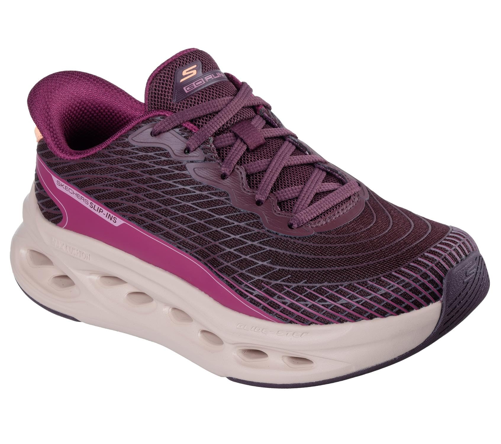 Skechers Damen Max Cushioning Glide Step Sapphire Hands Free Slip-insSneaker