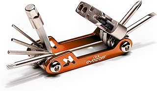 EyezOff Folding Bicycle Multi Tool with 18 Functions (Orange/Silver)