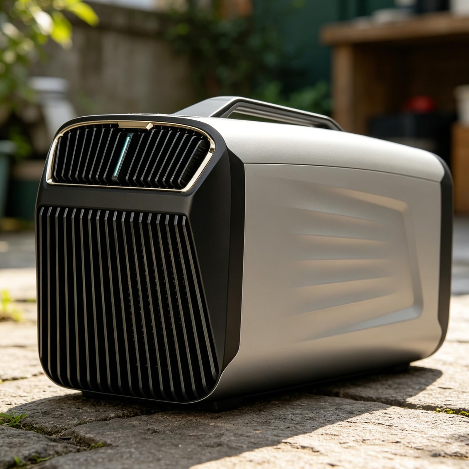 URJWAN Portable Camping Air Conditioner for Tent,400W Consumption Quiet Tent AC Unit Coolings up to 300 Sq. Ft. for Camping, Truck, RV, Van, Car Cooling, Outdoor or Indoor Use Silver