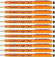 Vista 16 de Bolígrafos personalizados con nombre, icono, logotipo, texto, bolígrafo personalizado con lápiz capacitivo para iglesia de negocios, 100
