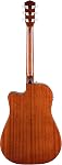Fender CD-140SCE Guitare électrique tout-mahogany Dreadnought Cutaway Acoustic, avec 2-Year Garantie, système de préampli et de ramassage de poisson, naturel, avec boîtier