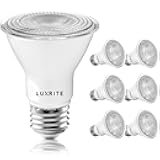 6 Pack PAR20 LED Bulbs, 50W Equivalent, 3000K Soft White, Dimmable LED Spotlight Bulb, Indoor Outdoor, 7W, 500 Lumens, Wet Rated, E26 Standard Base, UL Listed