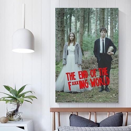 Miniatura 5 de Póster del programa de televisión The End of The Fing World (12) lienzo de pintura en lienzo para decoración de dormitorio, sala de estar, 12 x 18