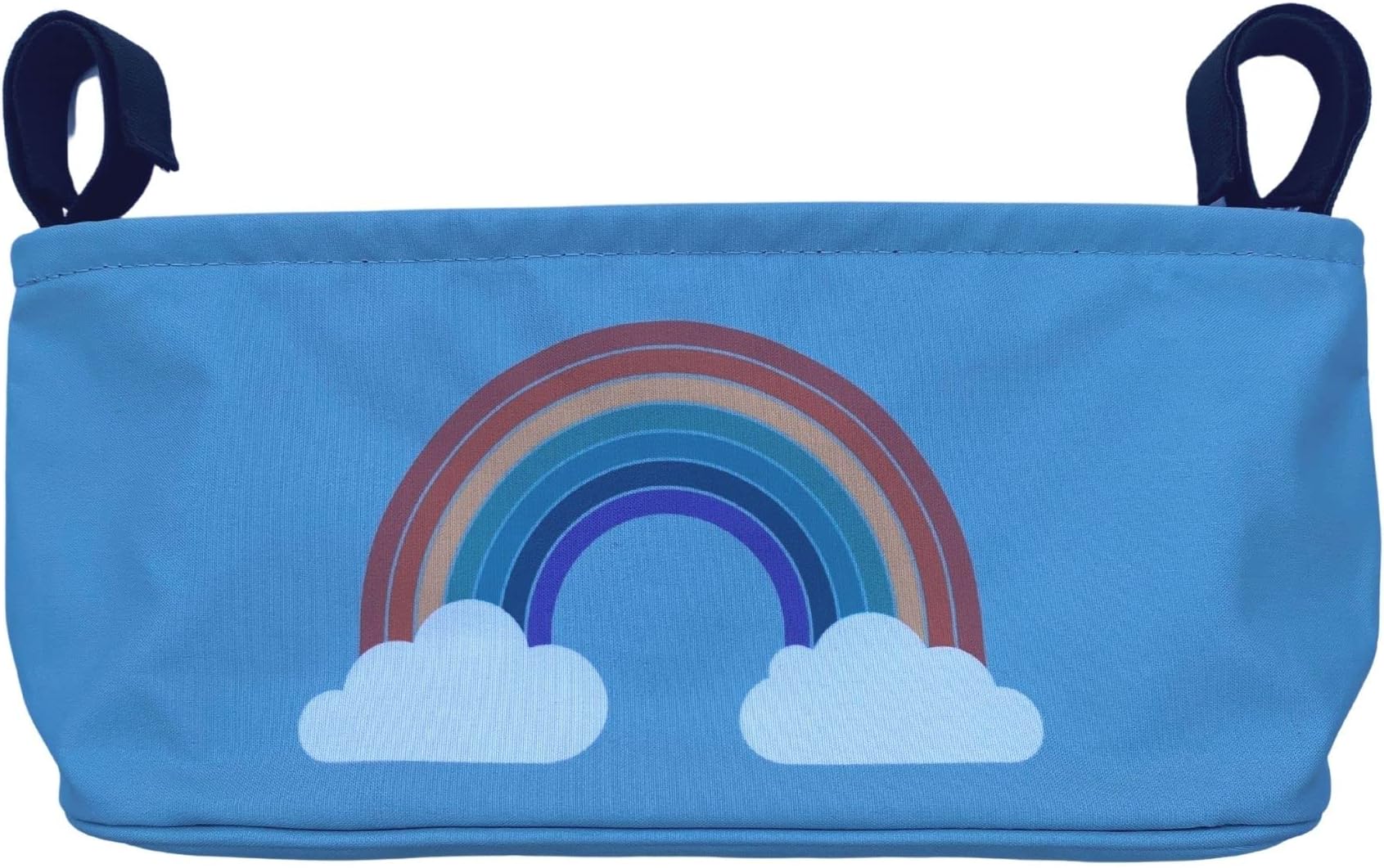 BundleBean - Buggy Organiser - Storage Bag for Pushchairs - Includes Nappy Pouch - Universal Fit with Handlebar for Any Pushchair or Stroller (Rainbow)