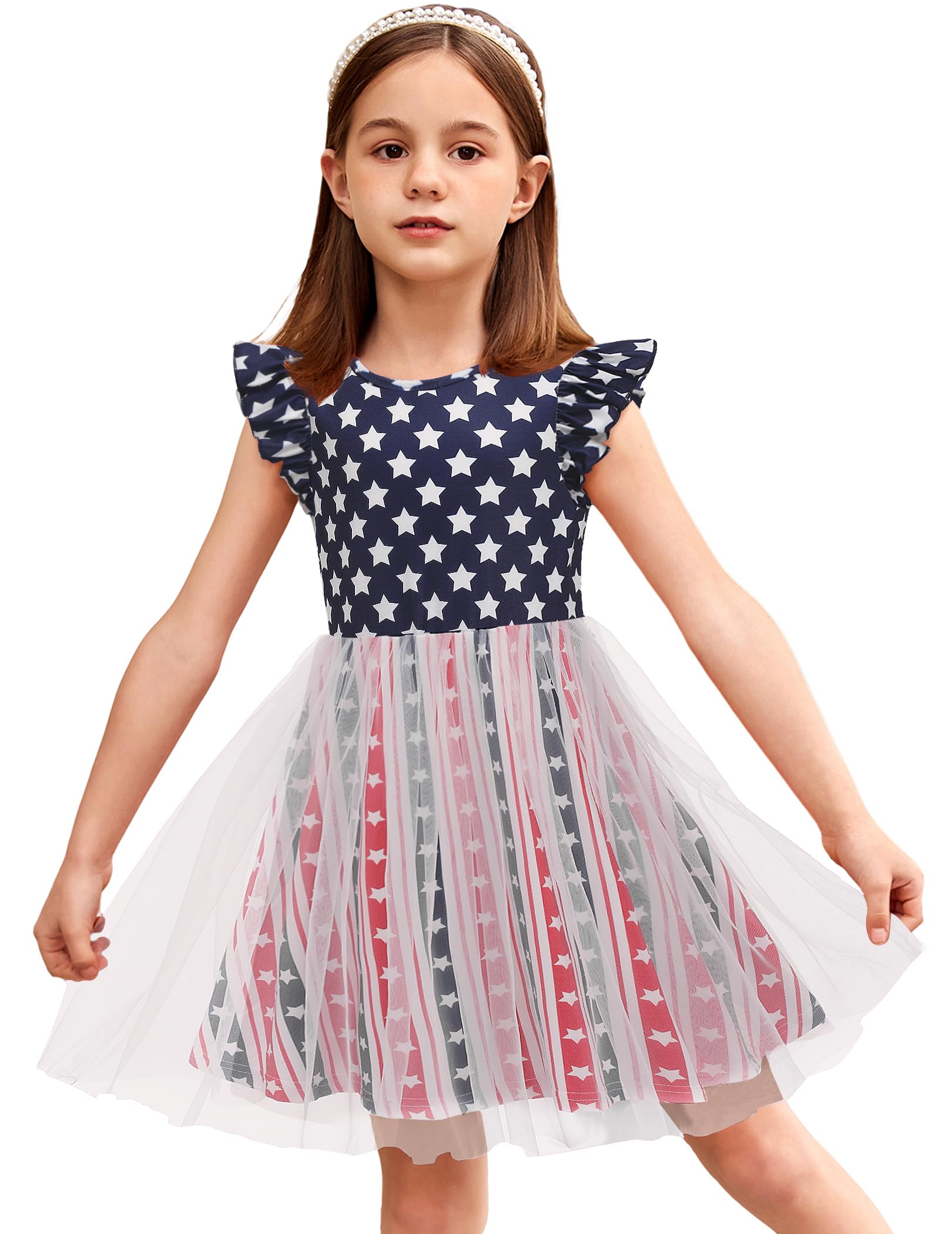 Arshiner Toddler Tutu Dress Girls Summer Dresses Ruffle Tulle Sundress