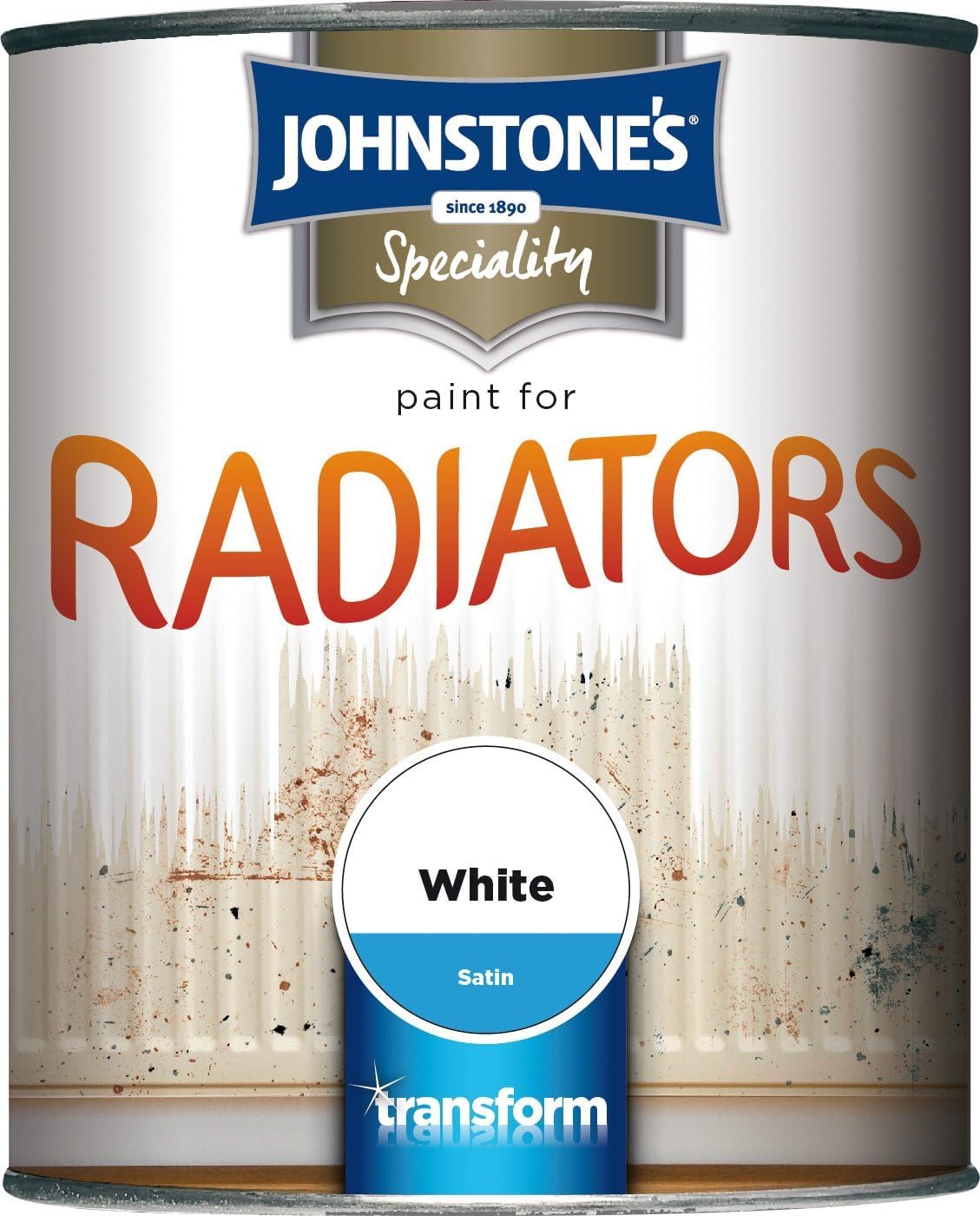 Johnstone’s Speciality Radiator Satin Paint – White, 250ml | Heat Resistant, Smooth Durable Finish for Radiators & Pipes (1 PC) — image 1