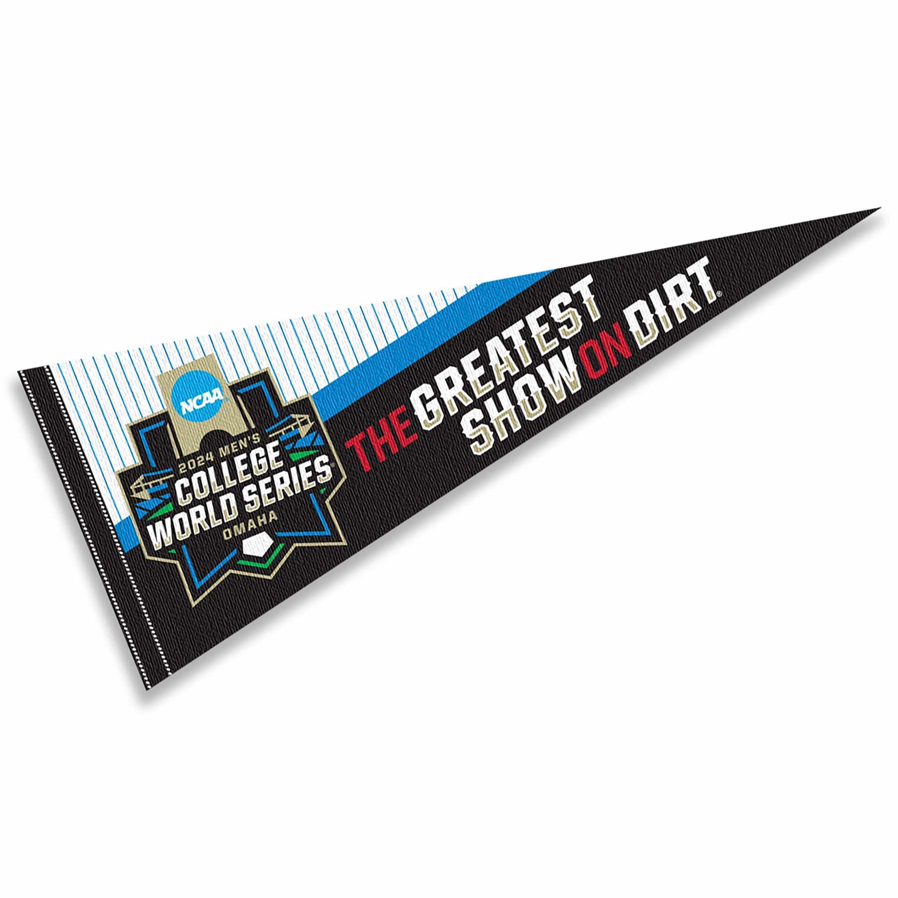 College Baseball 2024 Series CWS Logo Pennant