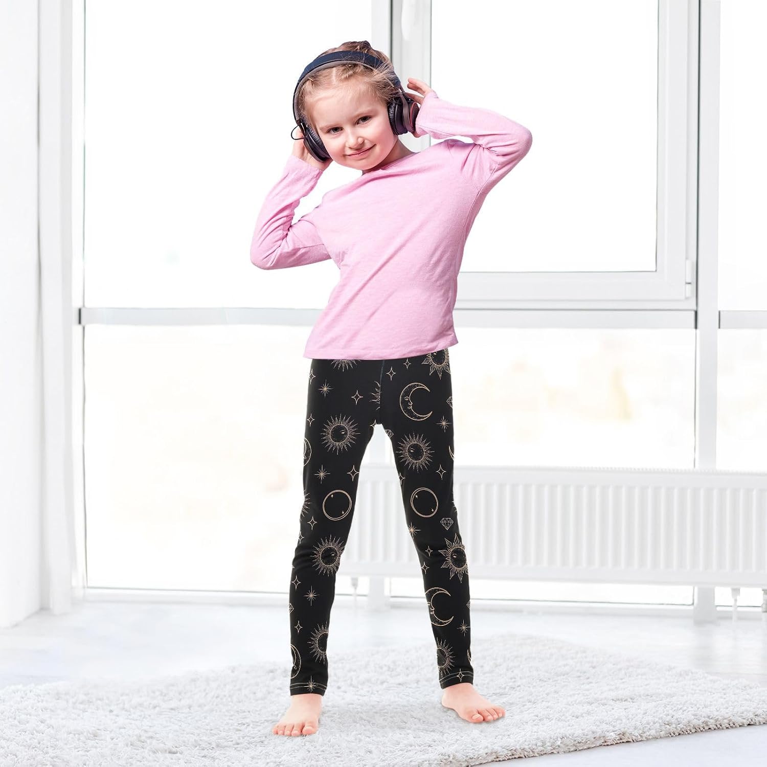 Girls Activewear Leggings Celestial Suns