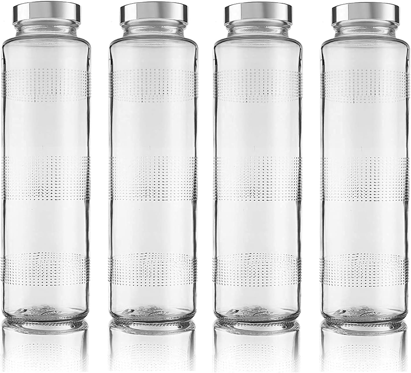 SAND DUNE Set of 4, 500 ml Each MCA Glass water bottle, with LeakProof