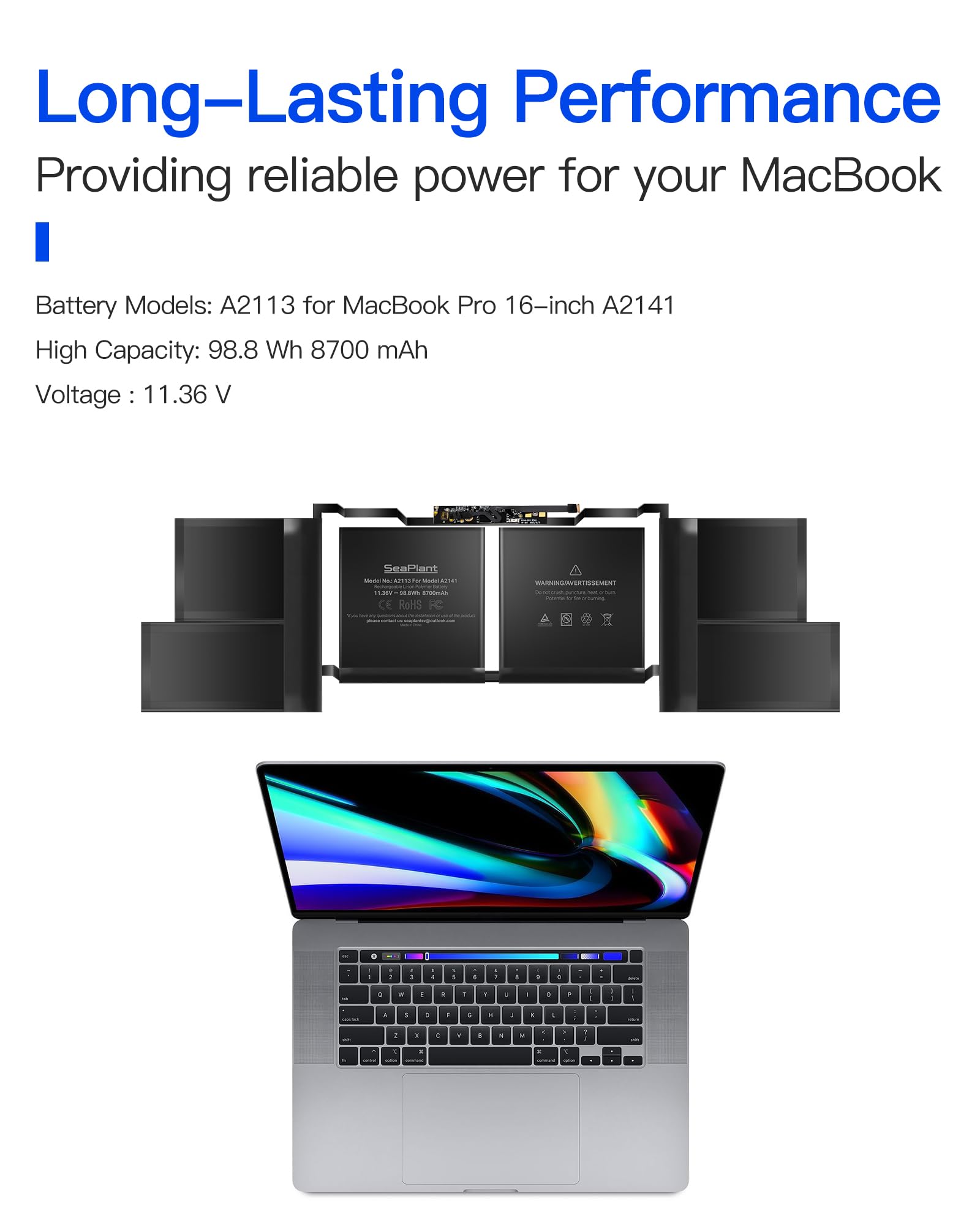 ［新品バッテリー］AppleMacBookPro 16inch 2019/434 Amazon.co.jp: Runpower A2113バッテリー、MacBook Pro 16インチ