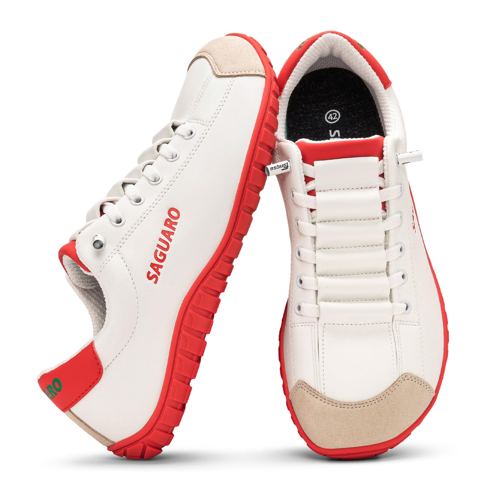 SAGUARO Unisex Barfußschuhe Breit Minimalistische Sneaker mit Zero Drop Sohle für Alltag, Arbeit, Freizeit und Reisen,Gr.36-48