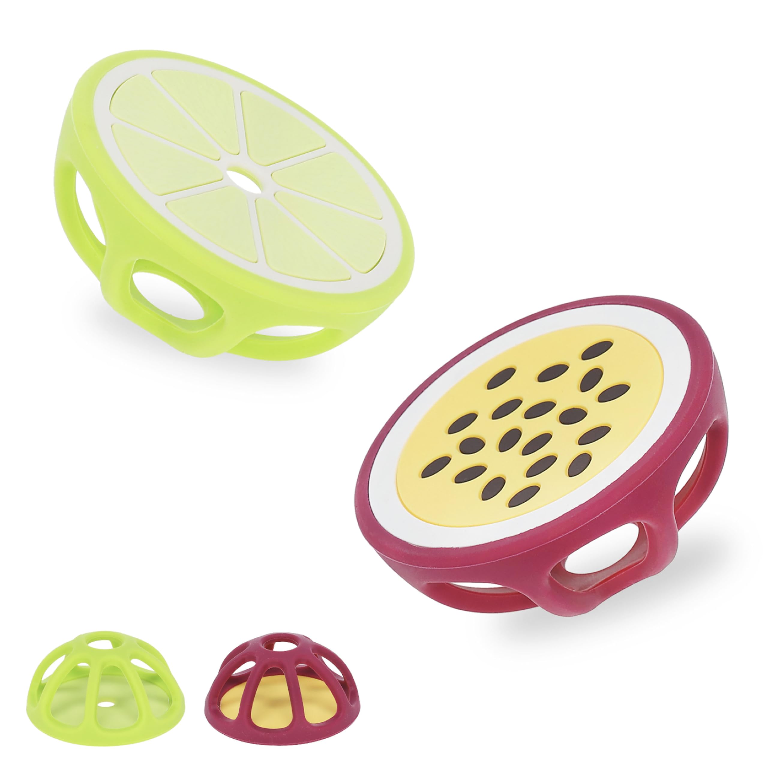 Passionfruit and Lime Silicone Teethers Baby Teething Toys