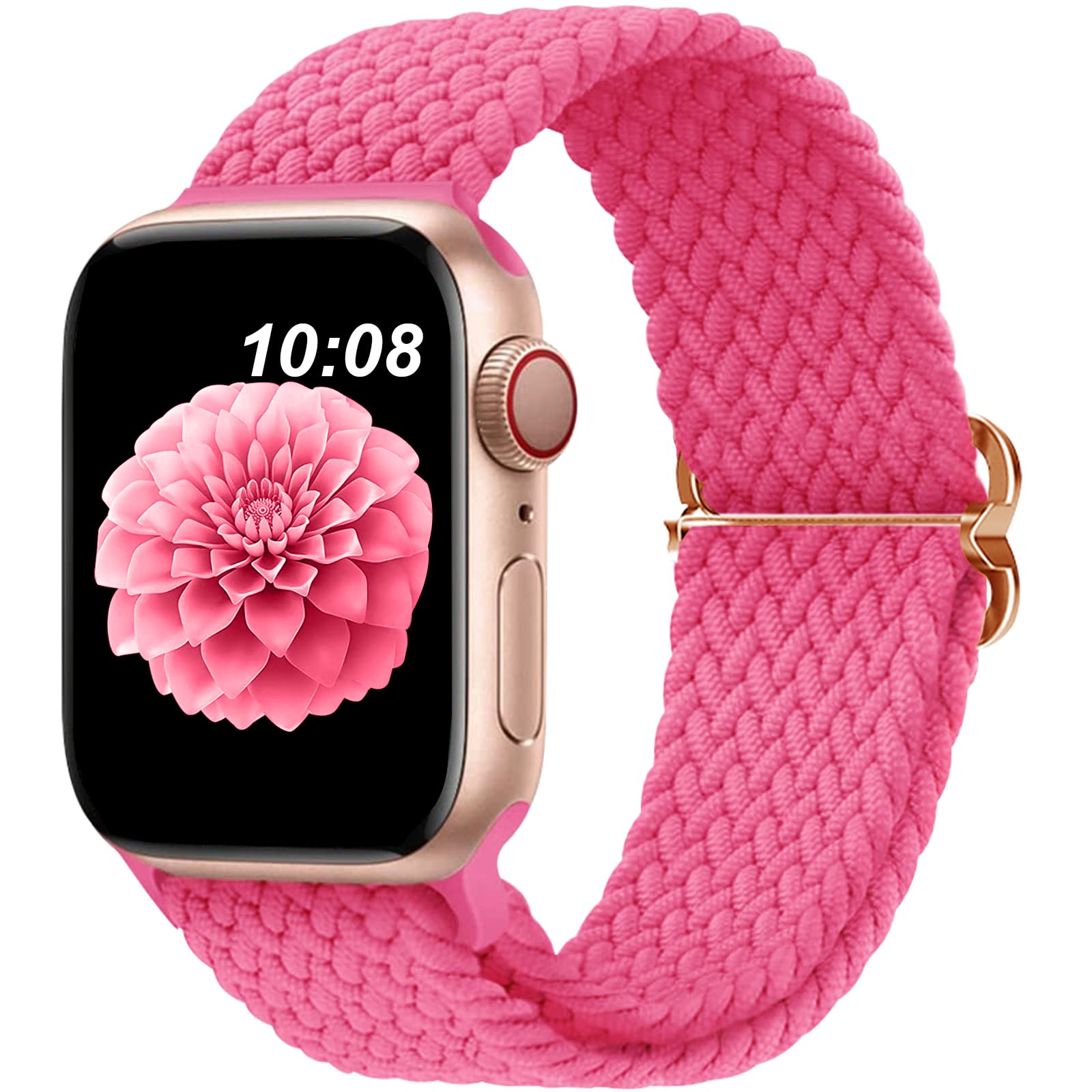 DOBSTFY Compatible with Apple Watch Band 38mm 40mm 41mm 42mm 44mm 45mm 46mm 49mm for Women Men,Stretchy Braided Apple Watch Strap for iWatch Series 10/9/8/7/6/5/4/3/2/1/SE/Ultra/Ultra 2
