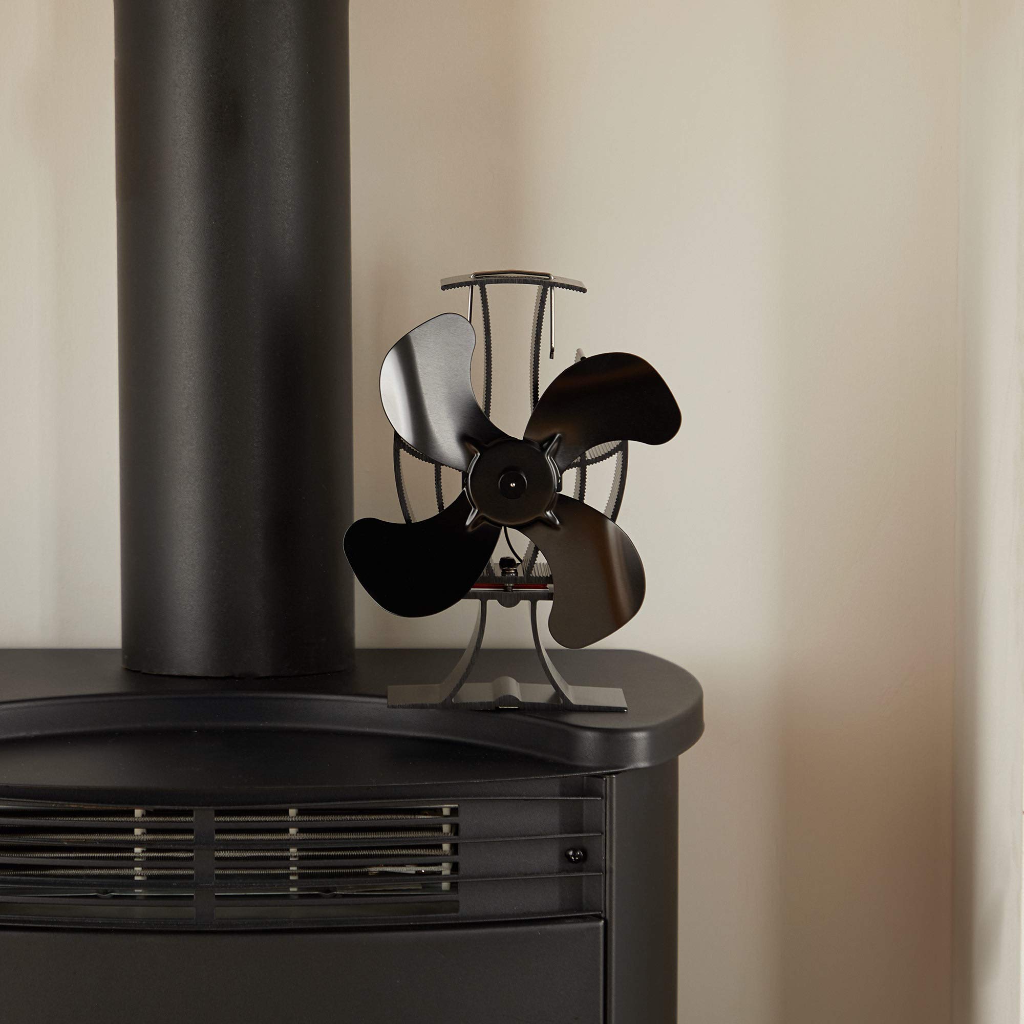 VonHaus Stove Fan – Log Burner Fan with 4 Blades, Heat Powered Fan for  Wood/Log Burners, Fireplaces, Stove Heaters – Silent Operation, Eco  Friendly Circulation, Self Powered, 2 Year Warranty : Amazon.co.uk: