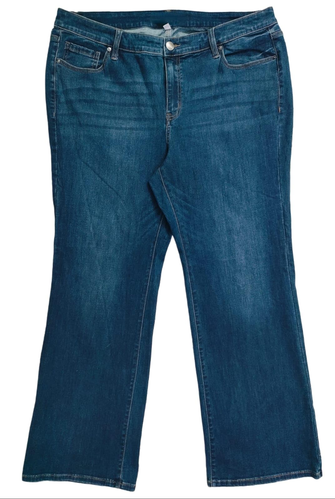 Happening Plus Size Women Stretchable Denim Straight Fit Jeans - High Rise -Classic Blue Color - Waist Size 42 to 54 inches-image-47