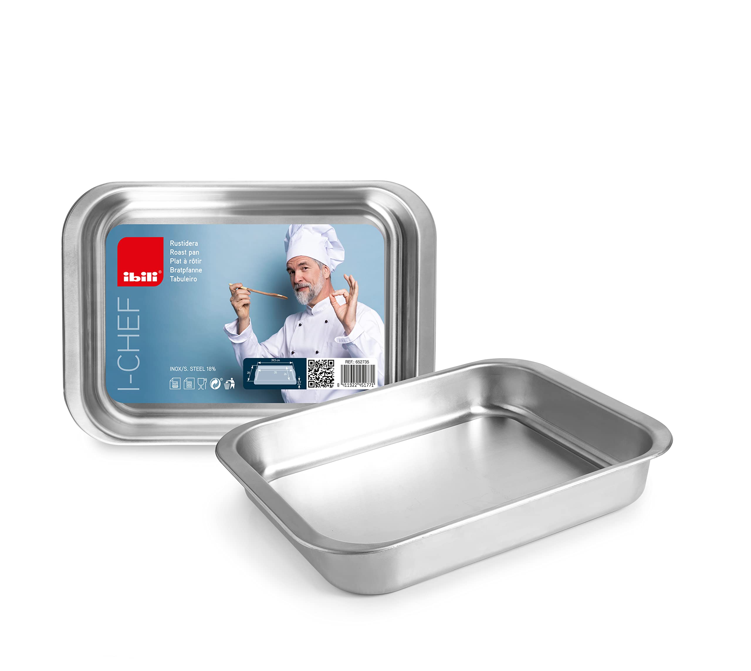 IBILI - 652735 - I-Chef Roast Pan, 35 X 26 Cm