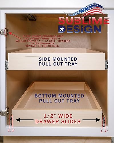 Miniatura 10 de Sublime Design  Tamaño estándar  Cajones de cocina extraíbles  Estantes deslizantes para gabinetes de cocina  Organizador extraíble para el hogar