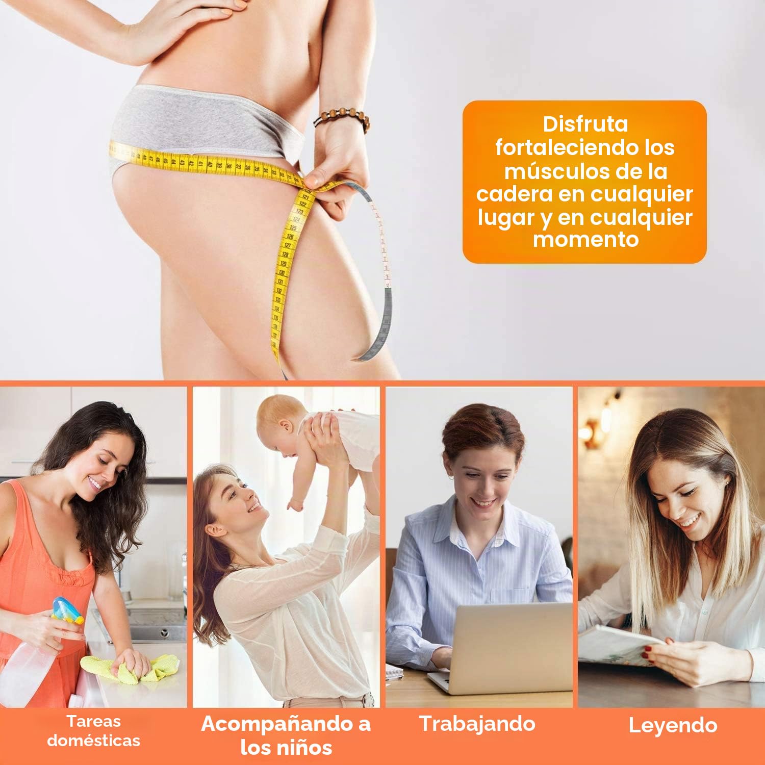 Electroestimulador de glúteos, dispositivo de entrenamiento EMS para la estimulación específica de los músculos de los glúteos, desarrollo muscular, entrenador para caderas, dispositivo de