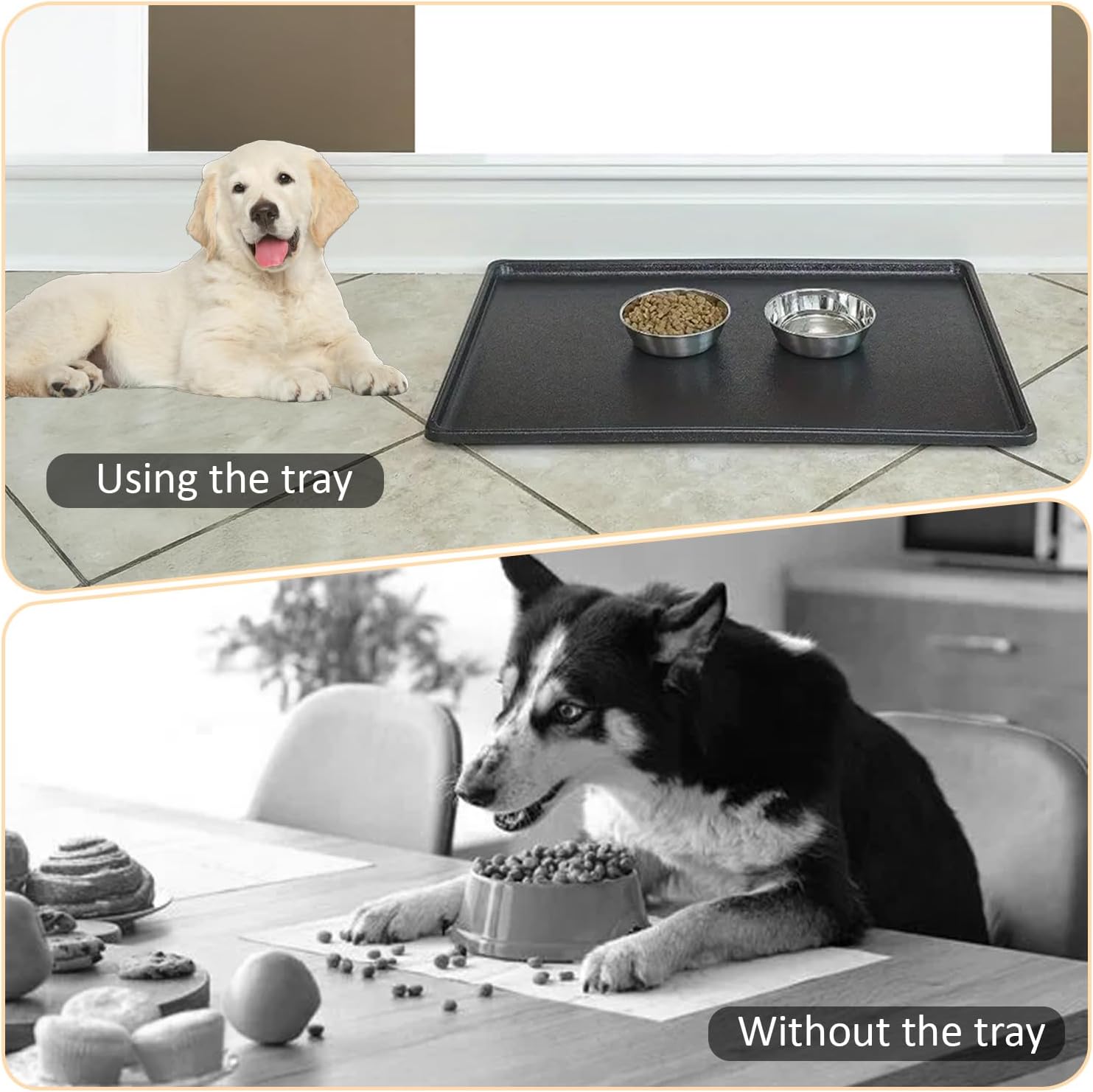 Replacement Tray for Dog Crate Pans Large 42 Inch Plastic Bottom Pan for Pet Kennel Crate Liner Trays