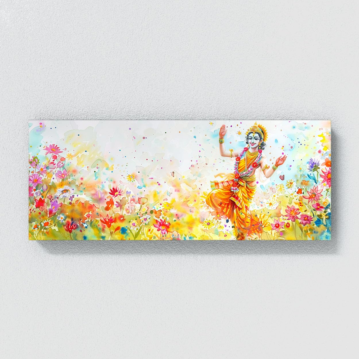 Sense Canvas Arjuna Blooming Renewal 12 Leinwand-Kunst, Heimdekoration, Wandkunstdruck, Poster, Gemälde, groß, 40 x 16 / 1,9 cm