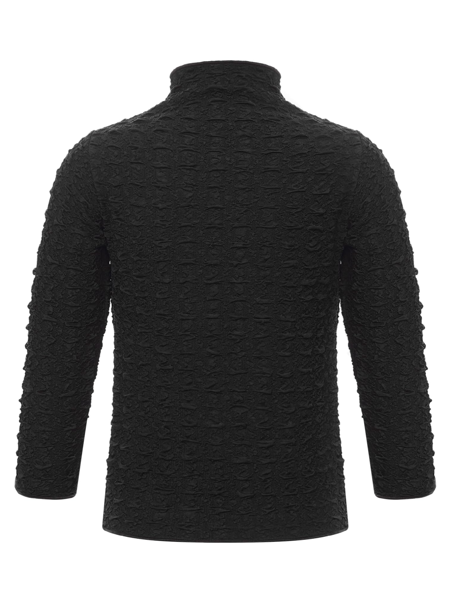 easyforever Toddler Girls Texture Mock Neck T-Shirt Solid Color Long Sleeve Undershirt Thermal Underwear Top Casual wear Black 2-3 Years