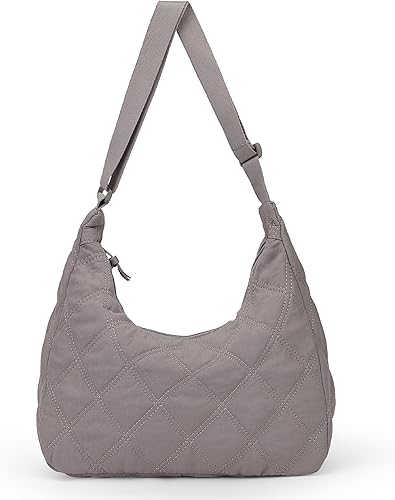 JBB Women Hobo Shoulder Bag Puffer Small Tote Crossbody Bag Purse Cotton Handmade Bags Handbag with Zipper School Work Travel