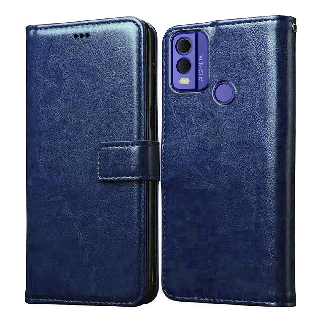 Amazon Brand- Solimo Flip for Nokia C22 4G (Leather_Blue) (B0CC312QMW) Amazon Price History, Amazon Price Tracker
