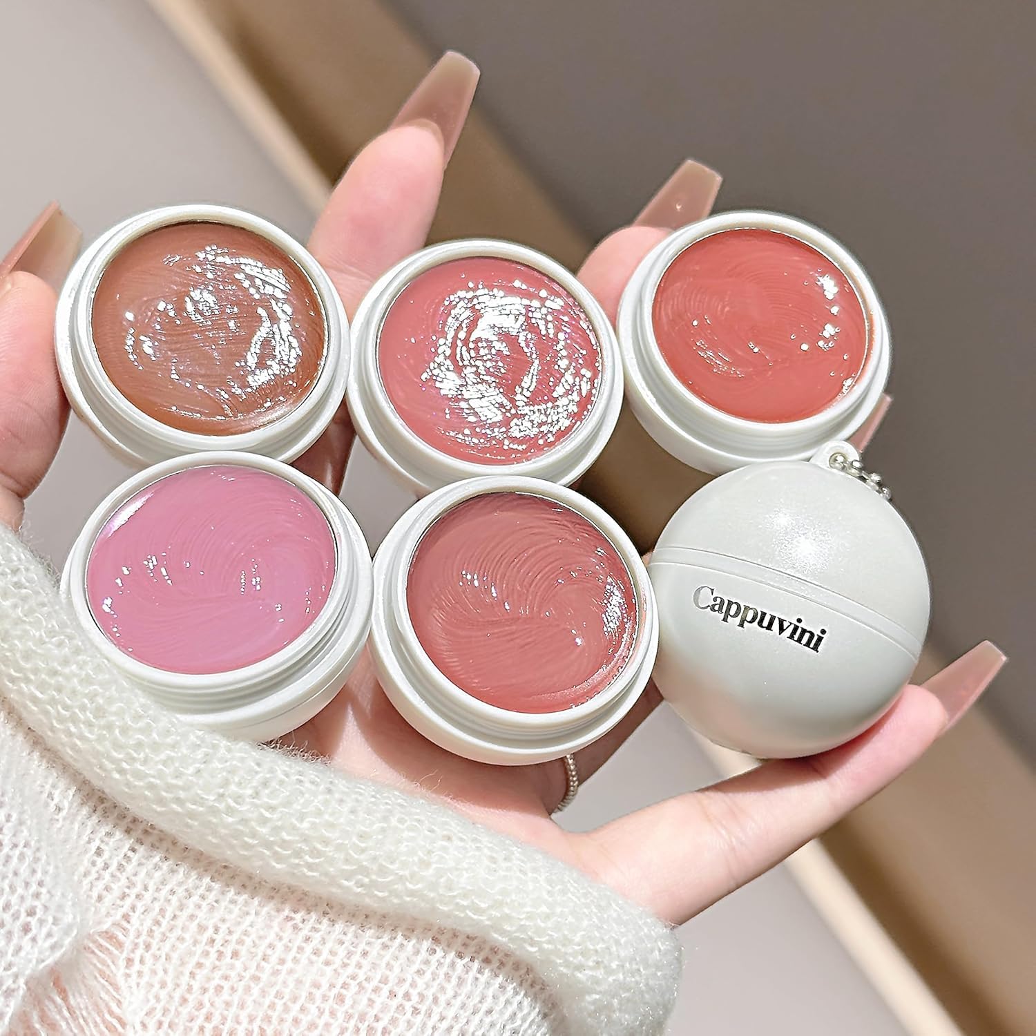Cappuvini Glazed Heart Mirror Lip Jelly | Ultra Glossy Finish Lip Gloss | Glassy Smooth Moist For Girls & Gen Z Makeup Lovers | Soft Glossy Look | Shiny Lips with Jelly Texture | Cute & Adorable Nude Shades Pink Brown Coffee | Lightweight & Hydrating | Perfect For Women (06# Cold Black Tea, 2g)-image-15