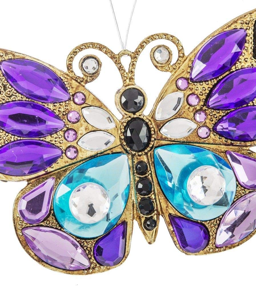 Ganz Adorno de mariposa radiante acrílico de 4 pulgadas de ancho x 2 1/2 pulgadas de largo, 4 pulgadas ACRY-559 (azul)
