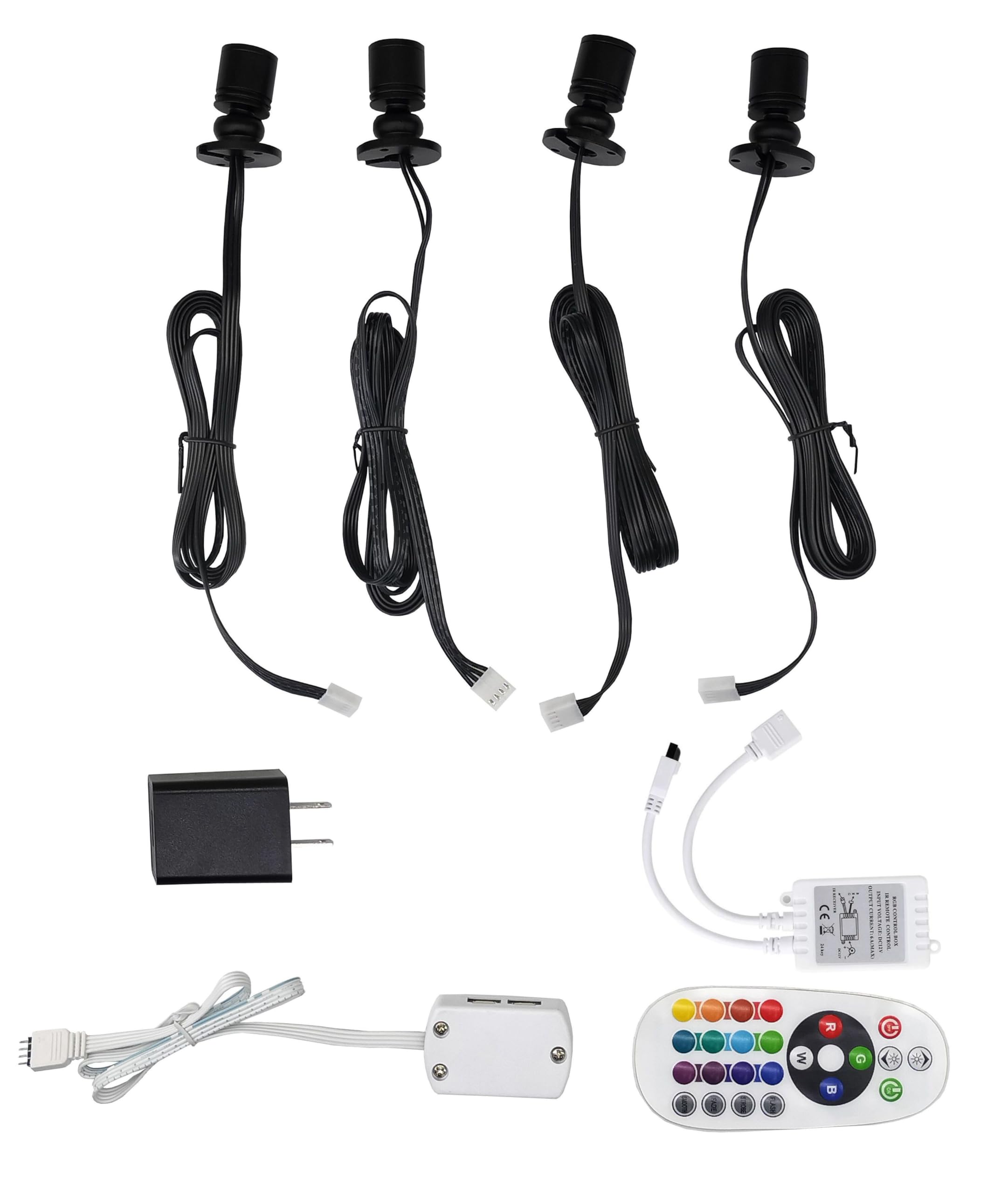 【調光・スケジュール管理】RBGスポットライト Amazon.co.jp : RGB LEDスポットライト、リモコン付き、マルチカラーの