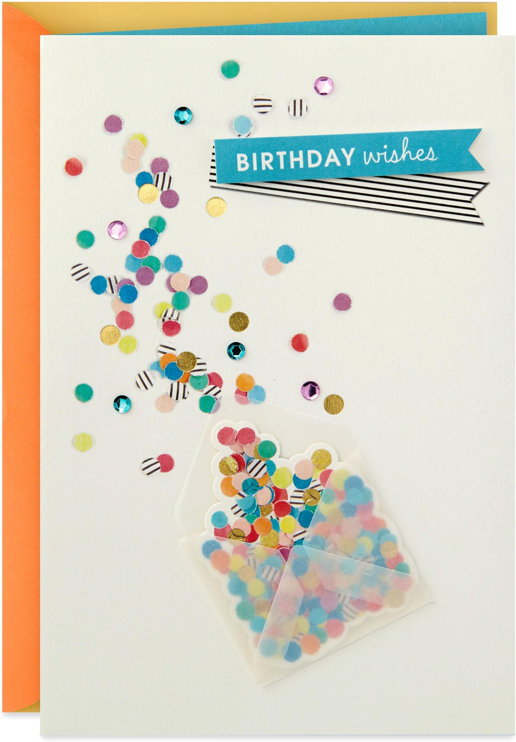 Birthday Card (Envelope with Confetti). | High Quality Paper