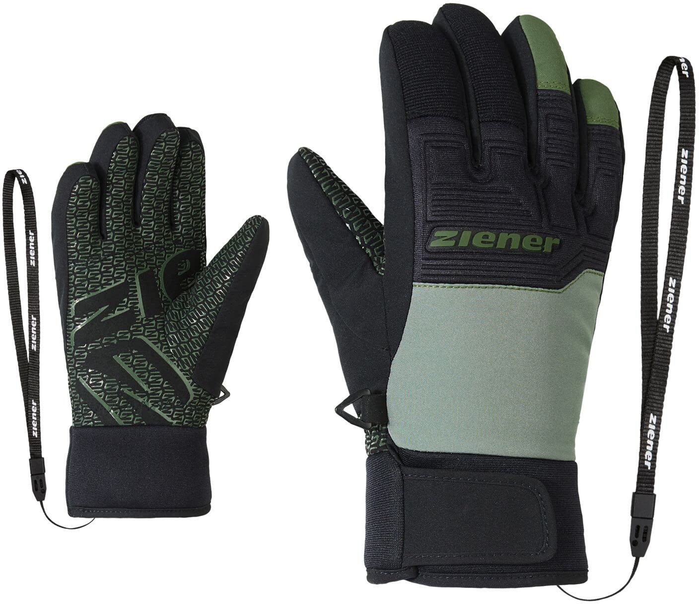 Ziener Lanus AS PR Handschuhe Kinder schwarz/grün