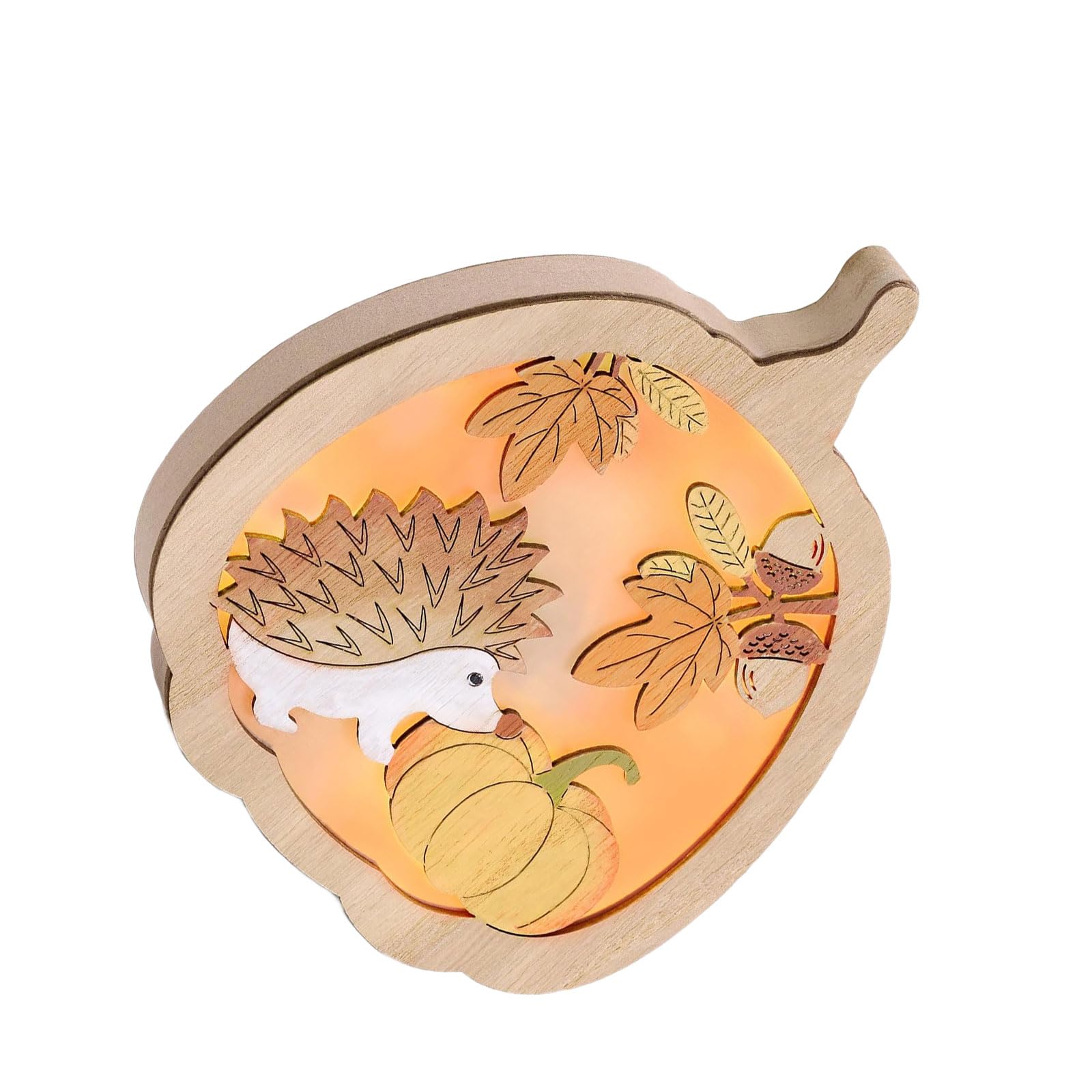 Fall Harvest Wooden Tabletop Sign Thanksgiving Decoration Natural Grain Mantel Display, Holiday Accent Thanksgiving Wooden Carving Pumpkin Table Sign Decors Autumn Themed Ornament for Kids