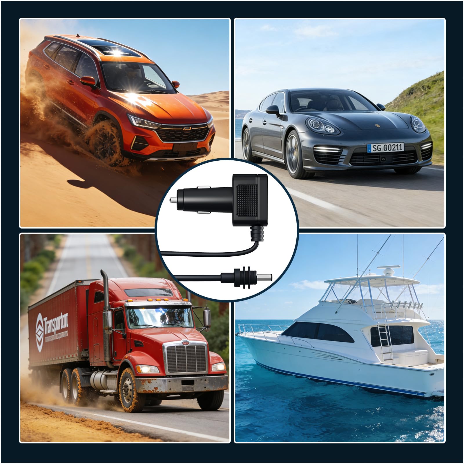 Adattatore Auto per Starlink Mini di MMOBIEL – Caricatore USB da Accendisigari 12V–24V DC – Cavo Resistente da 3M (60W), Doppie Porte USB-C e A (33W), Display LCD della Tensione – Auto, Camion, Camper