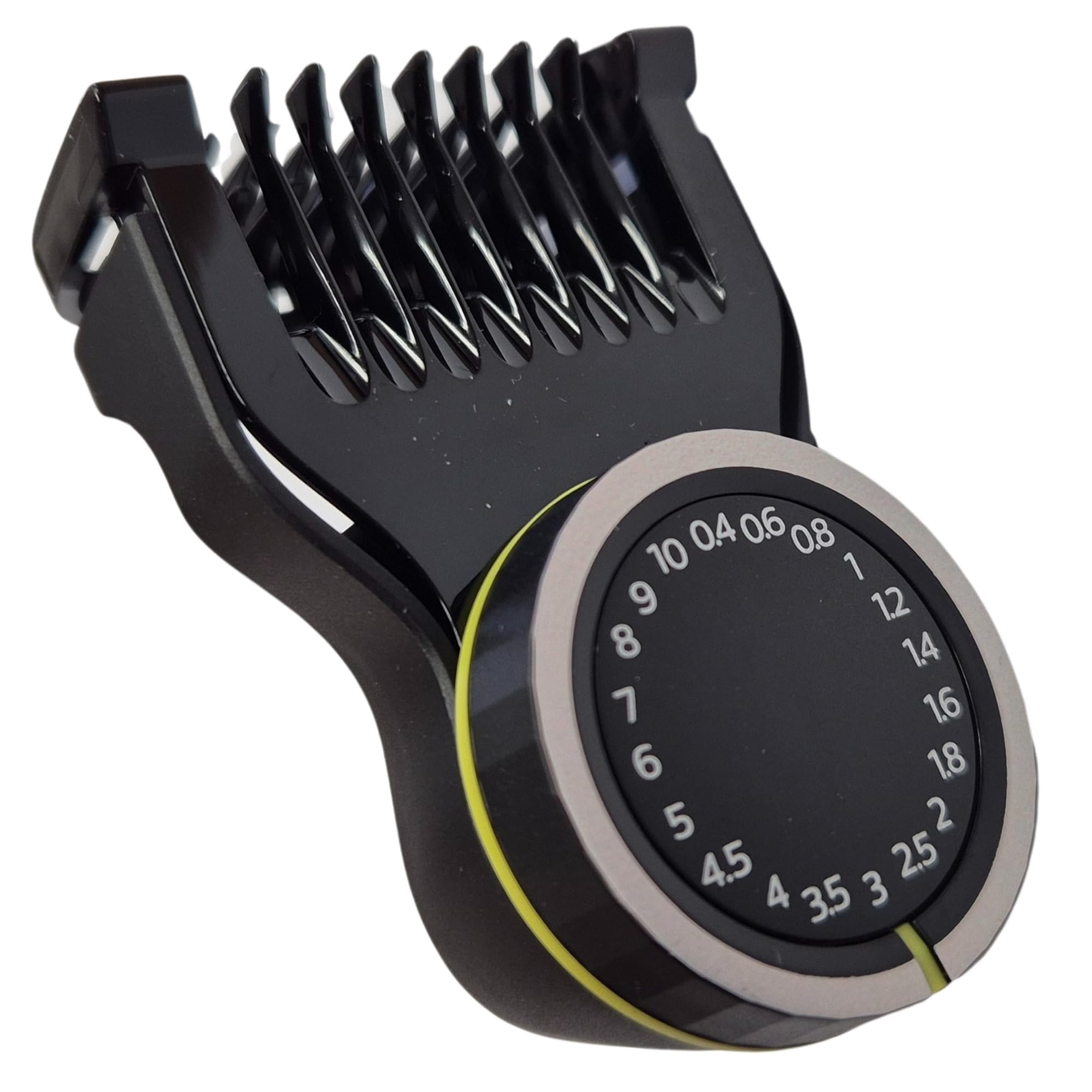 Verstellbarer Bartkammaufsatz, Bartkamm, Kammaufsatz mit 20 Längeneinstellungen (0,4–10 mm), kompatibel mit OneBlade QP6507 QP6530 QP6531 QP6532 QP6541 QP6542 QP6551 QP6552 QP6651 QP6652 QP401