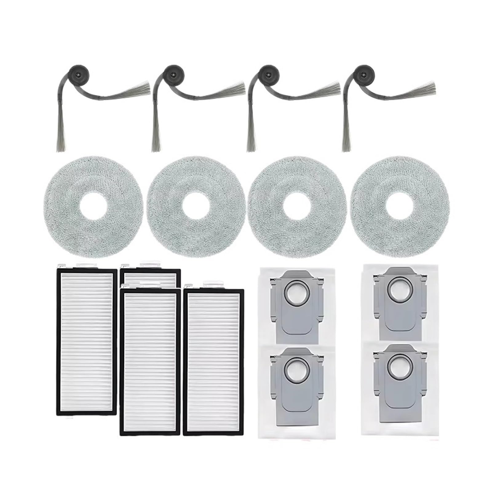 Accessoires Roborock Saros Z70 avec brosse latérale filtre serpillière sac aspirateur